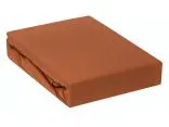 Prześcieradło Jersey z gumką rude  120x200   022